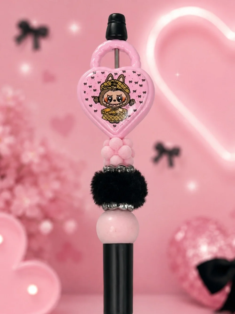 Pink Bubu Heart Pen